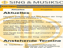 Tablet Screenshot of musikschule-pfreimd.de